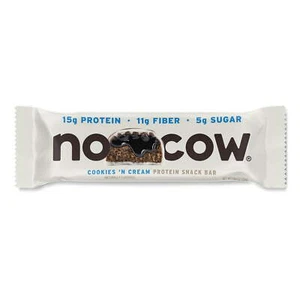 No Cow, Cookies 'N Cream Protein Snack Bars, 4 Count New Free Shipping - Picture 1 of 7