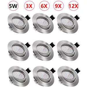 5W Ultra Slim Recessed LED Flat Panel Ceiling Spot Lights Downlights Spotlights - Picture 1 of 23