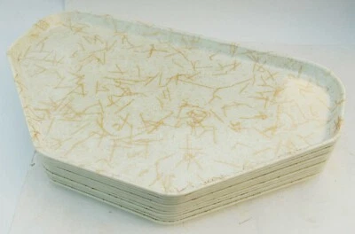 (CANTIDAD 12) Bandejas de cafetería de fibra de vidrio Carlisle trapezoidales 22 x 14 bandeja de almuerzo escolar Foto 1 de 3