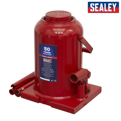 Sealey SJ50 50 Ton Heavy Duty Hydraulic Floor Bottle Jack Lifting Car Van Truck - Image 1 of 4