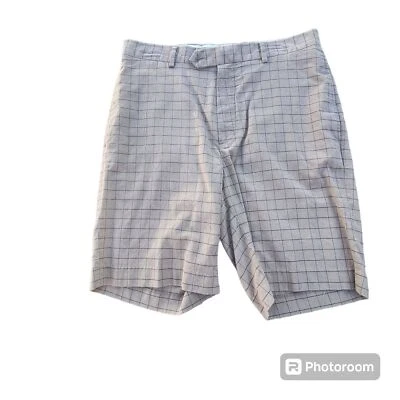 Pantalones Cortos de Golf Daniel Cremieux Signiture Connection Marrón a Cuadros para Hombres Talla 33 Deportes Foto 1 de 4