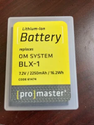 Batería de iones de litio ProMaster para sistema OM BLX-1, (Modelo 61474) Foto 1 de 2