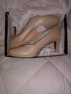 Naturalizer Womens Michelle Beige Leather Pumps Size 8 M - Picture 1 of 2