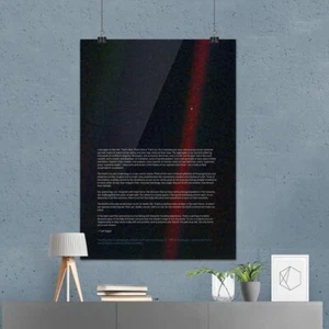 Carl Sagan, póster Pale Blue Dot, Voyager 1 con cita — póster espacial, ciencia - Imagen 1 de 14