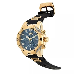 Reloj Invicta para hombre 52 mm Bolt Chrono dorado IP esfera negra fibra de carbono correa de silicona - Imagen 1 de 5