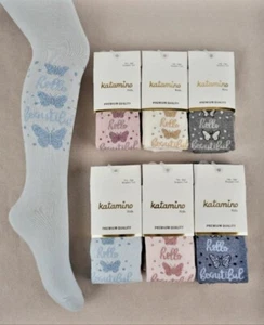 Kids Tights Girls 3-pairs,Size 5-6 Y,Cotton,Events,Casual,PremiumHight Qualit T6 - Picture 1 of 7