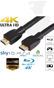 PREMIUM ULTRAHD HDMI zu HDMI KABEL HIGH SPEED 4K 2160p 3D KABEL 2m Ultra HD UK - Bild 1 von 3