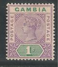 Gambia #27 (A2) SG #44 VF MINT LH - 1898 1sh Queen Victoria
