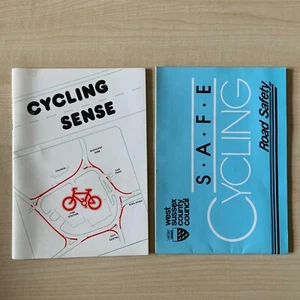 Folletos de seguridad vial vintage para competencia en ciclismo x 2 West Sussex Council - Imagen 1 de 10