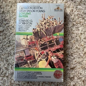 Sealed SOYLENT GREEN Big Box 1973 Horror Scifi Omega Man 1983 MGM VHS Release - Picture 1 of 8