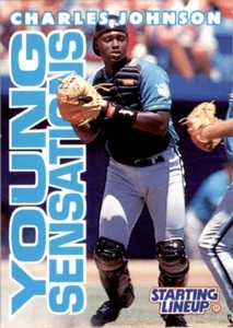 1996 Kenner Starting Lineup Card Charles Johnson Florida Marlins - Picture 1 of 2