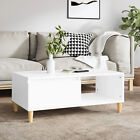 Coffee Table White 90x50x36.5  Engineered Wood F0h9