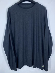 Vuori Strato Tech Tee Shirt Mens XL Gray Long Sleeve Crew Performance Stretch US - Picture 1 of 9