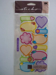 Stickopotamus/Sticko PASTEL SUBTÍTULOS Carpeta Hoja Álbum de recortes Pegatinas PALABRA BURBUJA - Imagen 1 de 2