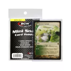 1 BCW Mini Snap Standard Sized Card Holder - Picture 1 of 4