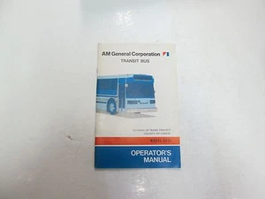 Am General Transit Autobús Division De Masa Condado Hawai Operador Manual - Imagen 1 de 12