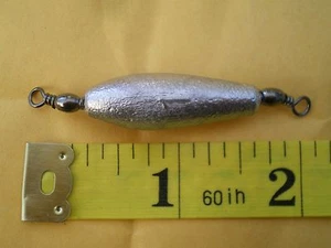 30 PCS. TROLLING SINKER W/#7 BLACK BARREL SWIVEL, 1 OZ.  - Picture 1 of 2
