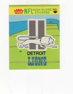 1981 FLEER TEAM ACTION STICKER DETROIT LIONS LOGO - Picture 1 of 2