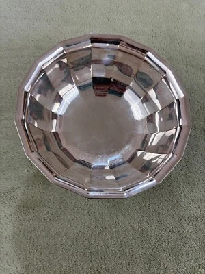 Gorham Heritage YH1 - Vintage Silver Plated Fluted Serving Bowl - 8” dia x  4” - Image 1 of 4