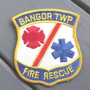 Bangor Township MI Michigan Fire Rescue Dept 4.5" Patch - Picture 1 of 2