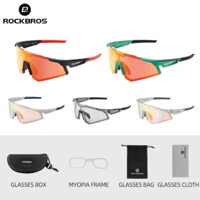 RockBros Fahrrad-Sonnenbrille Photochromatisch Polarisiert Radbrille Sportbrille - Bild 1 von 4
