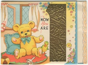 ERSTER GEBURTSTAG, TEDDYBÄR - Grußkarte - Bild 1 von 2