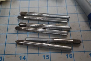 Lot of 6 Greenfield HSS 4 Flute Ledloy Plug Taps 12-40 NS GH6 - Picture 1 of 3