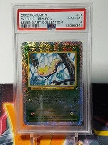 2002 Pokemon Legendary Collection PSA 8 Weedle - Bild 1 von 2