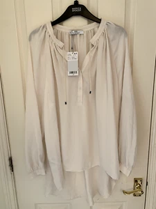 Brand New Mango Cream Tunic with Tags - UK 12 - Picture 1 of 11