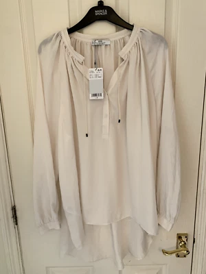 Brand New Mango Cream Tunic with Tags - UK 12 - Image 1 of 4