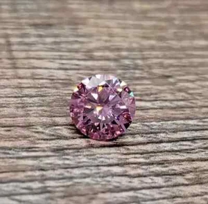 2 Ct Lab Grown Pink Diamond Round Cut VVS1 D Grade Certified Stone. - Picture 1 of 5