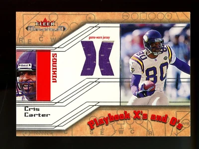 Camisetas Fleer Maximum Playbook Xs 2002 #3 Cris Carter Vikings Foto 1 de 2