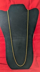 Joan Rivers Goldfarbene Vintage Doppel Panzerkette Halskette. 30 zoll - Bild 1 von 4