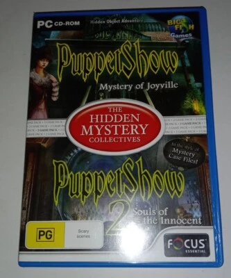RARE PC GAME THE PUPPET SHOW - 2 PC GAME PACK (CD ROM, 2011) FREE POSTAGE  - Image 1 of 4