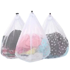 3pcs Mesh Laundry Bags Washing Machine Mesh Wash Bags Jumbo For Delicates Clothe - Picture 1 of 6