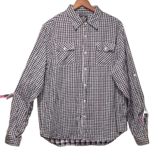 Hama Denim Co Premium Collection Black & White Check Shirt Lined - Men' Size 2XL - Picture 1 of 3