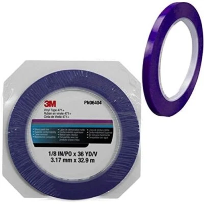 3M Scotch 06404 471+ Series Fine Line Masking Tape, 36 yd. x 1/8 in, 5.3 ml - Image 1 of 4
