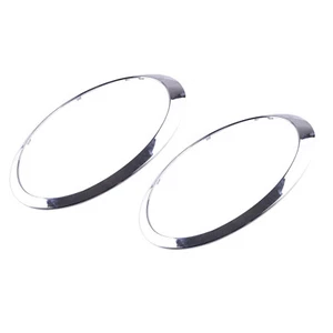 Pair Chrome Headlight Trim Ring Bezel Cover For MINI Cooper R56 R55 R57 R58 R59 - Picture 1 of 10