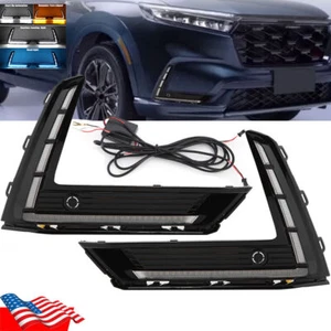 LED DRL Daytime Running Light Fog Lamp Turn Signal For Honda CR-V 2023 Hybrid - Foto 1 di 6