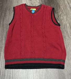 Green dog size 5 knitted boys vest - Picture 1 of 3