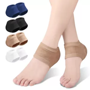 Gel Silicone Heel Protector Sleeve Heel Pads Heel Cups Plantar Fasciitis SuppoSE - Picture 1 of 16