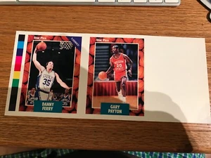 Star Pics, Inc 1990 Danny Ferry/Gary Payton Player Card Sample Card Basketball - Bild 1 von 2