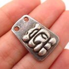 925 Sterling Silver Abstract Design Charm Pendant