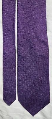 Corbata Robert Talbott mejor de su clase seda púrpura hecha a mano en EE. UU. Foto 1 de 4