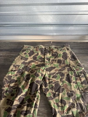 Vintage Cabelas Pants Mens 38x31 Duck Camo Outdoors Hunting Thinsulate USA - Image 1 of 4
