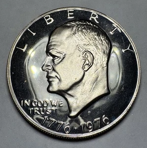 1976-S Bi-Centennial Ike 40% Silver Type 1 Dollar PROOF Coin. *Coin Pictured* - Picture 1 of 8