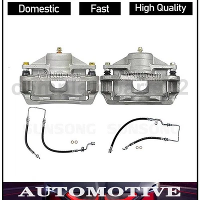 Juego de pinzas de freno delanteras manguera de freno 4 piezas para Kia Spectra 2,0 L Kia Spectra5 2,0 L Foto 1 de 4