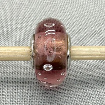 Auténtico Pandora Púrpura Efervescencia Vidrio Dije/Cuentas Plata 925 ALE 791616CZ Foto 1 de 4