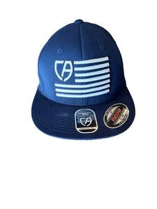 Cap America Premium Line Herren Fitted Mütze Blau Gr. S-M Bestickte Flagge Logo - Bild 1 von 6