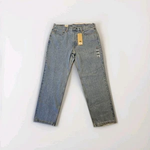 Neu mit Etikett Levi's 550 Series Relaxed Tapered Designer Dad Herrenjeans 37 x 32 helle Waschung - Bild 1 von 7